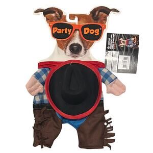 New Party Dog Cowboy Pet Costume Size XS/S Dog Halloween Costume, Cat Costume